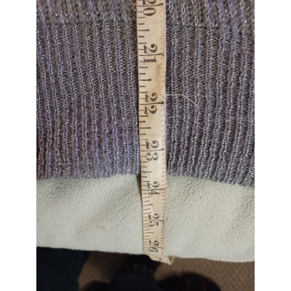 fenn wright manson womens wool blend silver metalic sweater size medium pullover - Picture 6 of 9